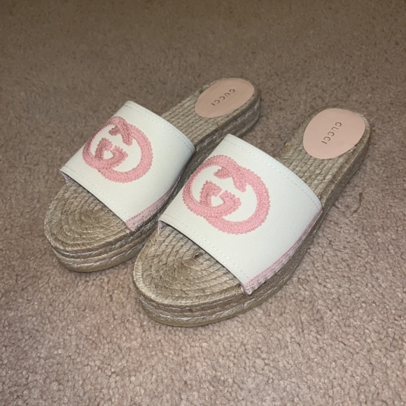 Gucci Women's Pilar GG Double Stack Espadrilles - Picture 4 of 8